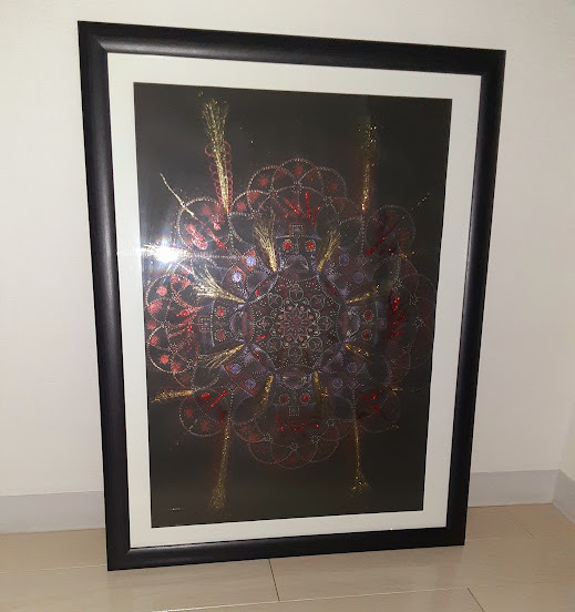 五十嵐由家 曼陀羅画342 「負の念を消す」 - 五十嵐由家 GALLERY