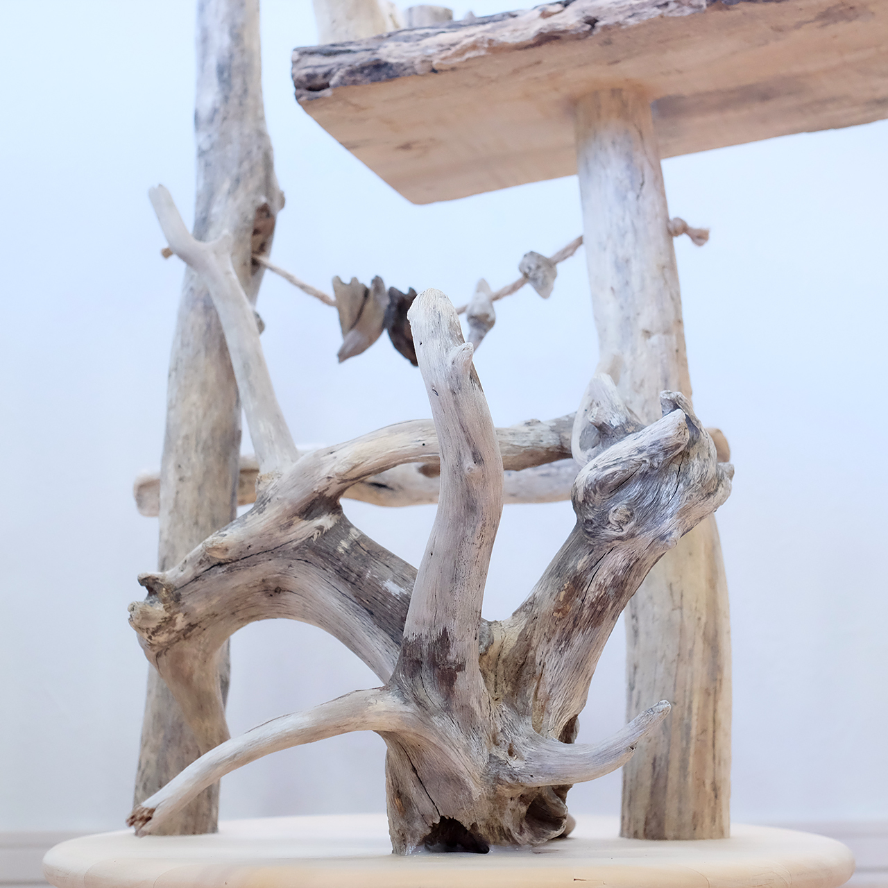 流木バードアスレチック｜LL キャスター付き - Driftwood and birds