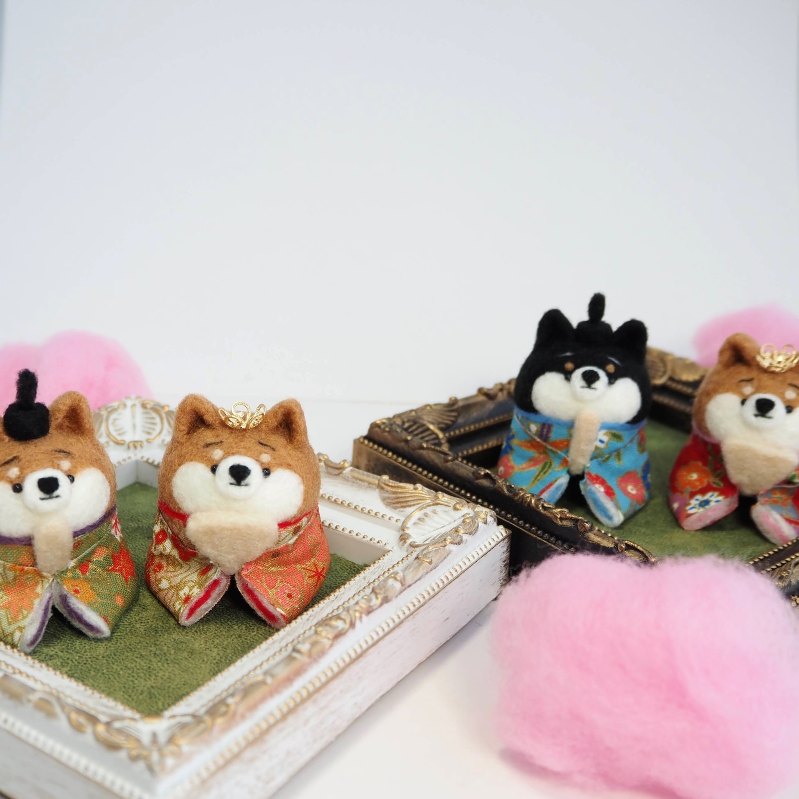 受注製作】-数量限定-ひなまつり ‐桃の節句‐ まゆ柴犬(赤柴・黒柴・白