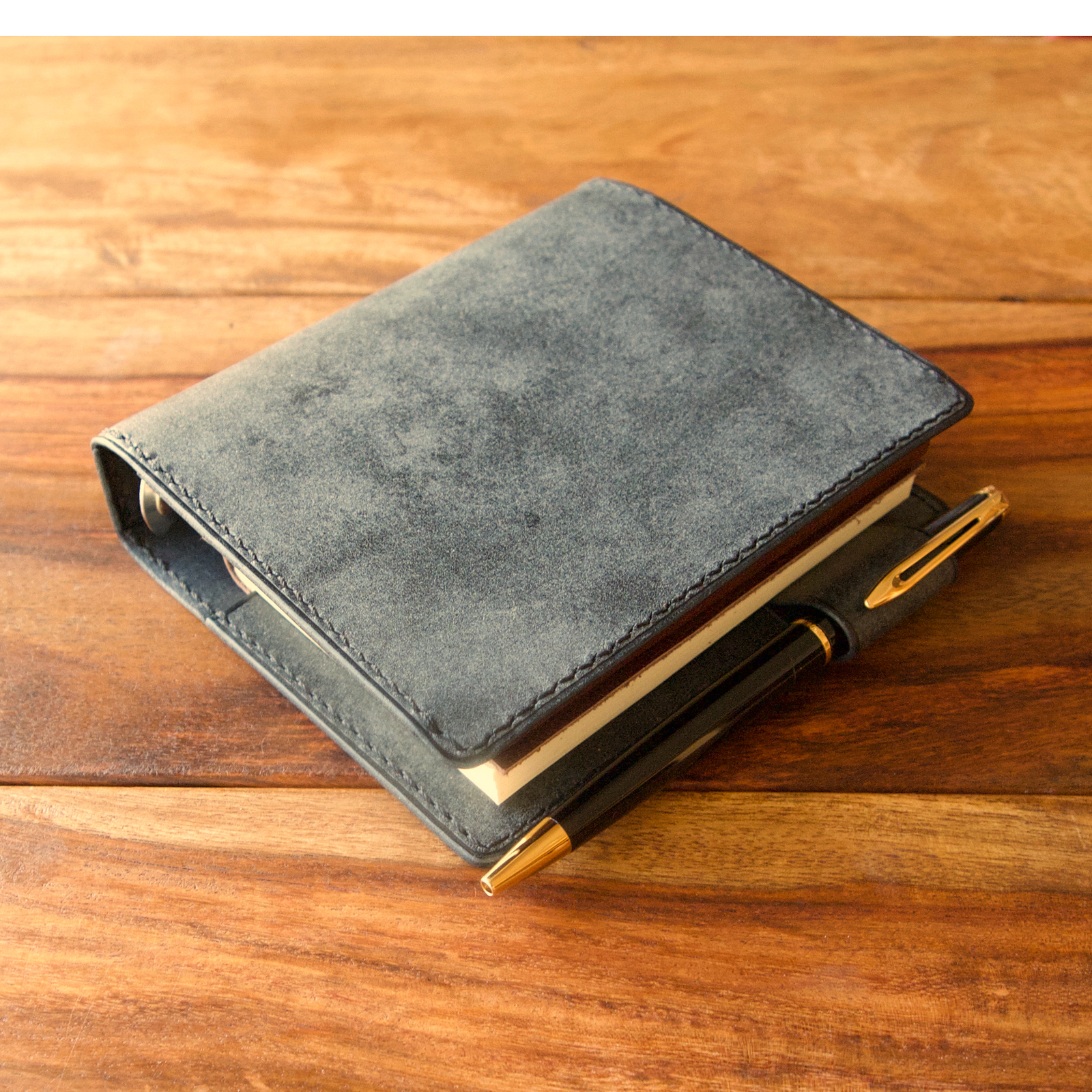 M5スクエア】システム手帳 イタリアンレザー ハンドメイド マルゴー