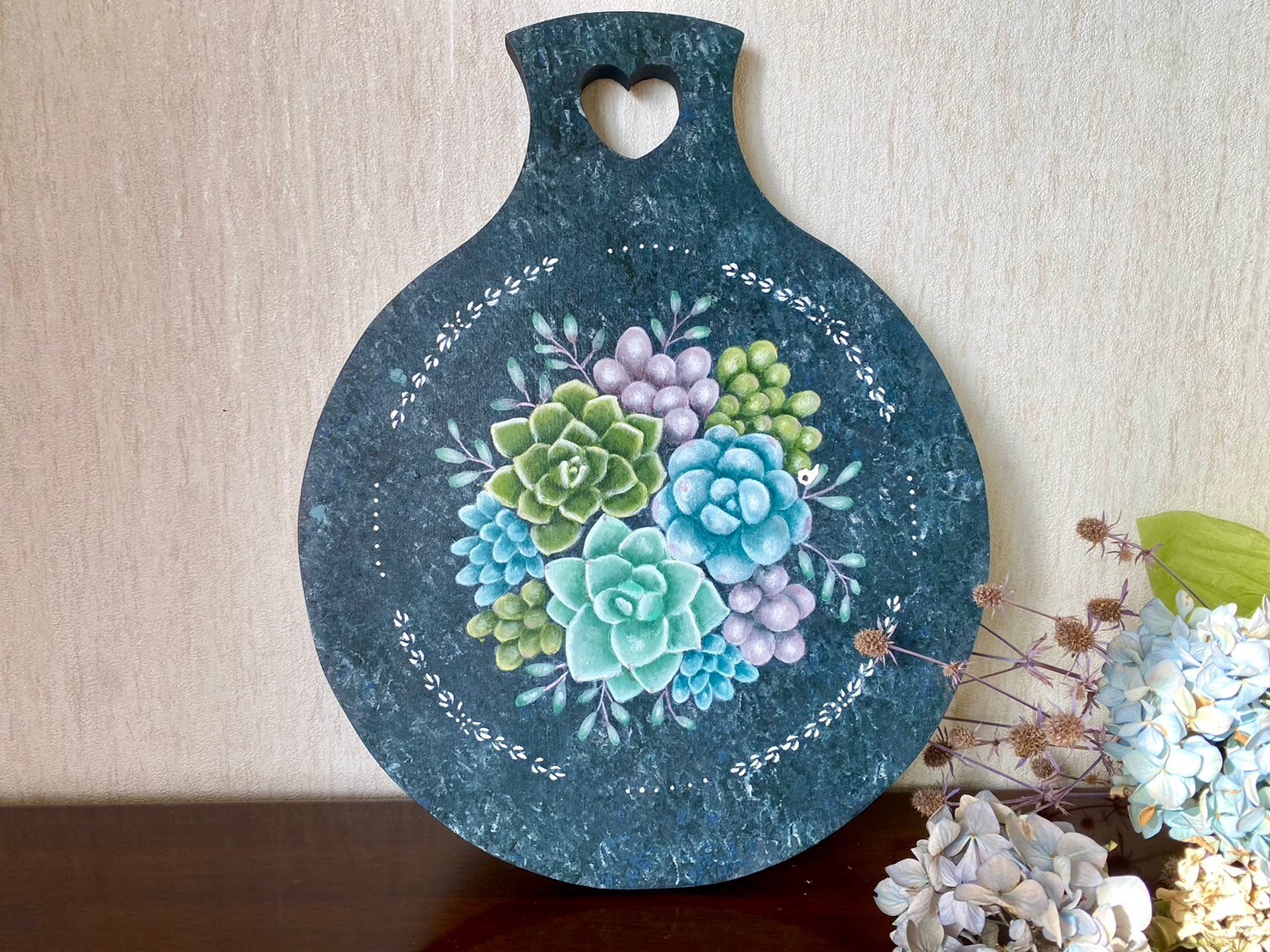 トールペイント：クリスマスプレート クリスマスツリー もみの木