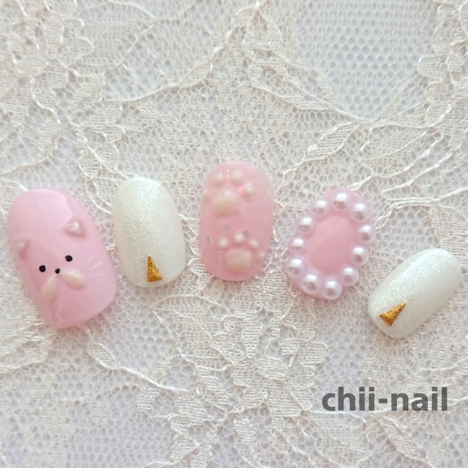 ぷっくり猫ネイル 肉球ネイル - CHII-NAIL | minne byGMOペパボ 国内
