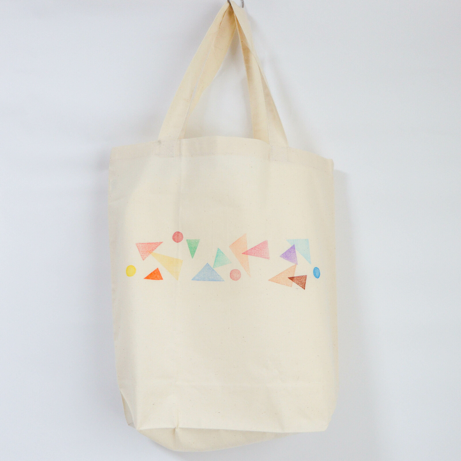 消しゴムはんこのエコバック【○と△】 - 烏兎屋(UTOYA) | minne byGMO