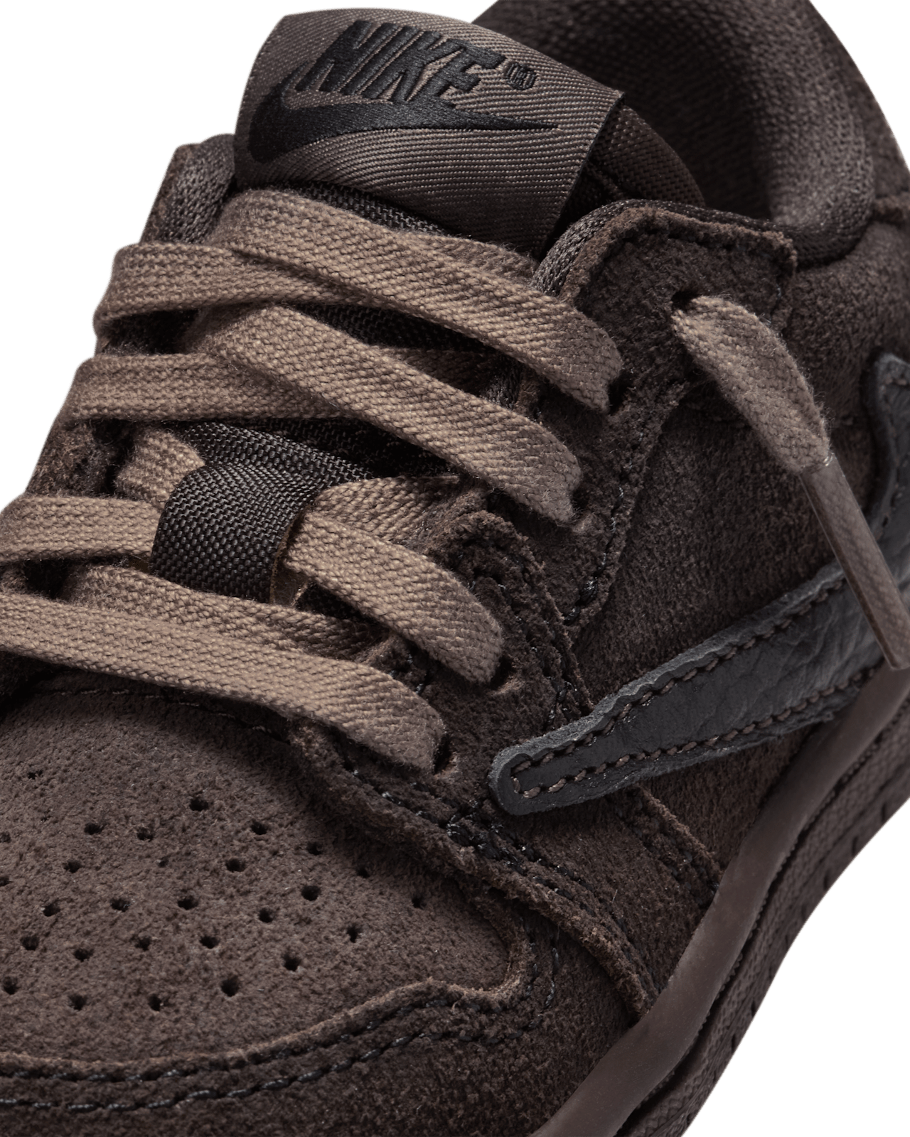 Toddler Jordan 1 Low x Travis Scott 'Velvet Brown and Dark Mocha
