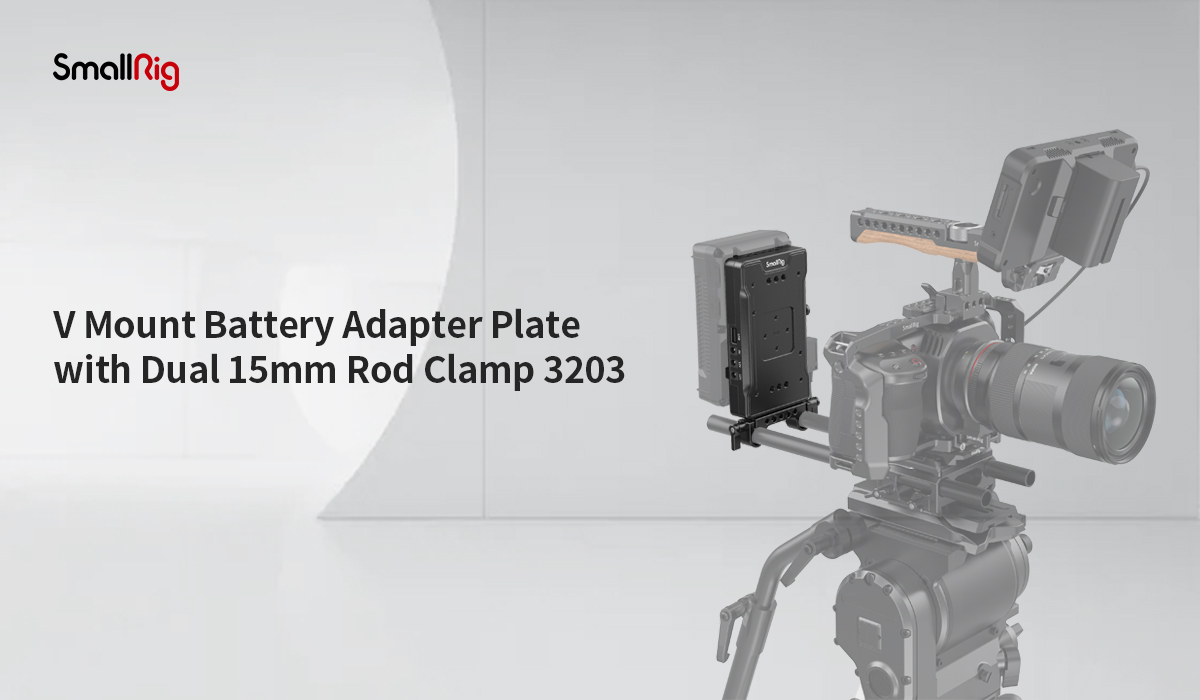 V Mount Battery Adapter | 15mm Rod Clamp | SmallRig