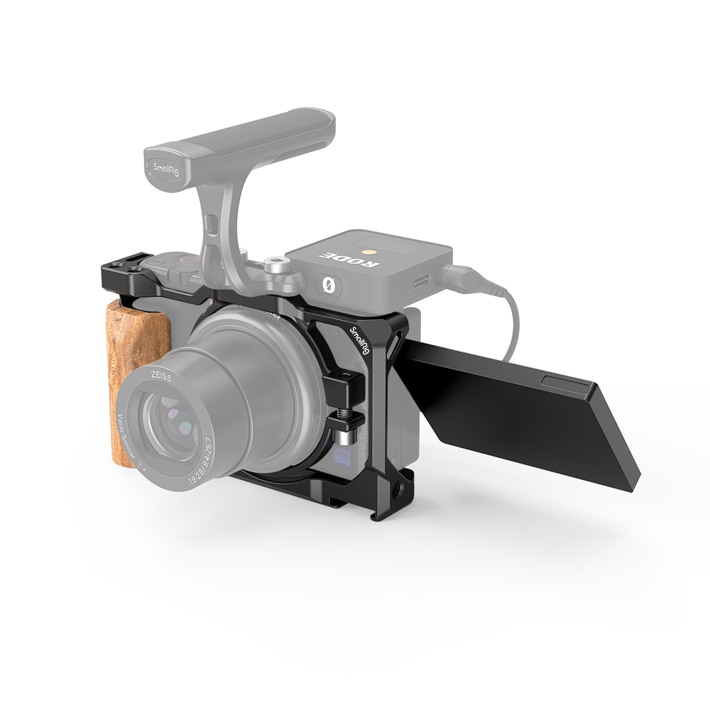 Sony ZV1 Cage | Wooden Grip & Accessory Mounts | SmallRig