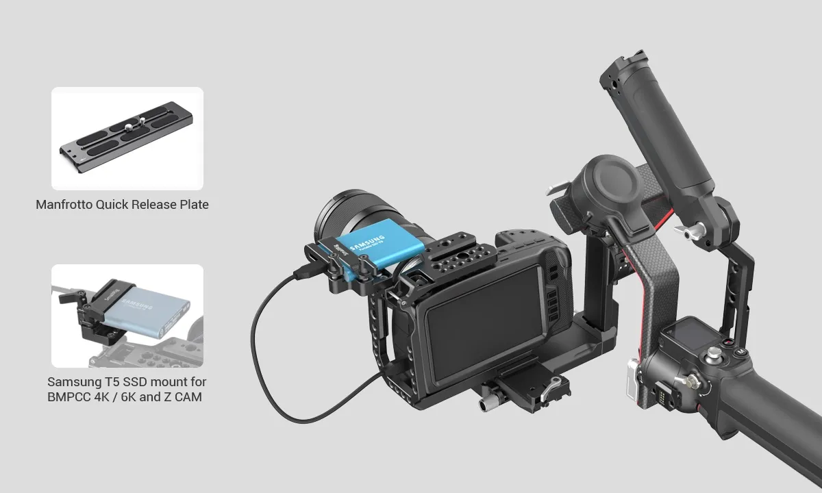 BMPCC 4K 6K Camera Cage | Secure Rig Mounting | SmallRig