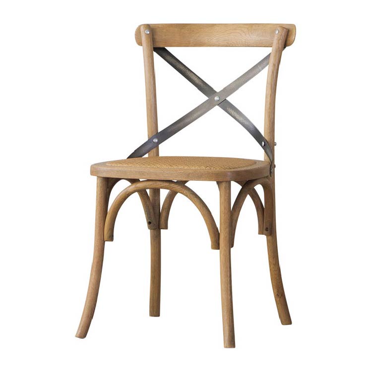 クロスバック ダイニングチェア ライトブラウン | 家具・インテリア