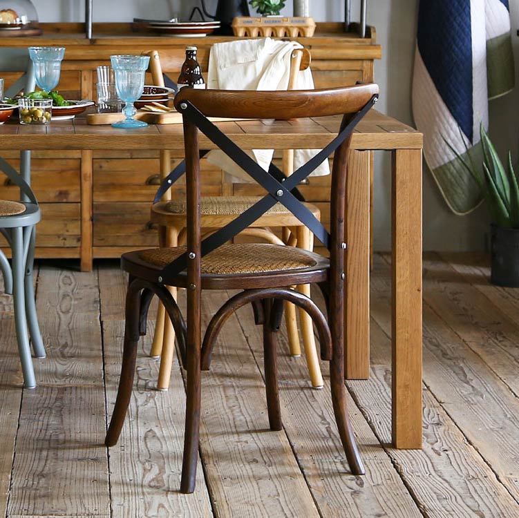 クロスバック ダイニングチェア ライトブラウン | 家具・インテリア