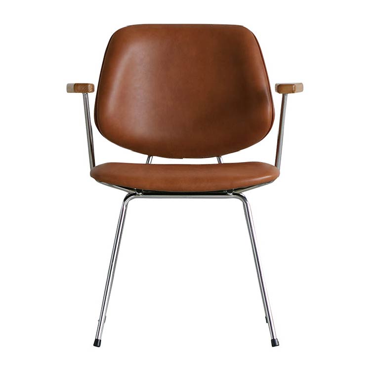 アボック ダイニングチェア 肘付 クロム脚 | 家具・インテリア通販