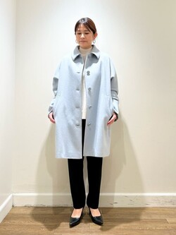 エンフォルド メルトンスクエアカラーBOXコートenfold メルトン