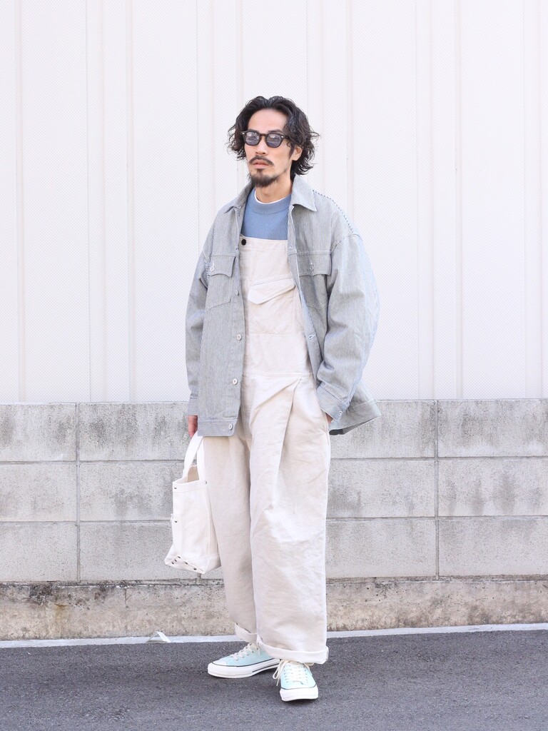 【OUTIL/ウティ】PANTALON SAIX オーバーオール チャコール OUTIL / PANTALON SAIX | TIBETAN MARKET