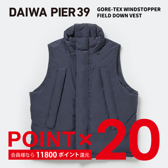GORE-TEX WINDSTOPPER FIELD DOWN VEST | DAIWA PIER39(ダイワ ピア