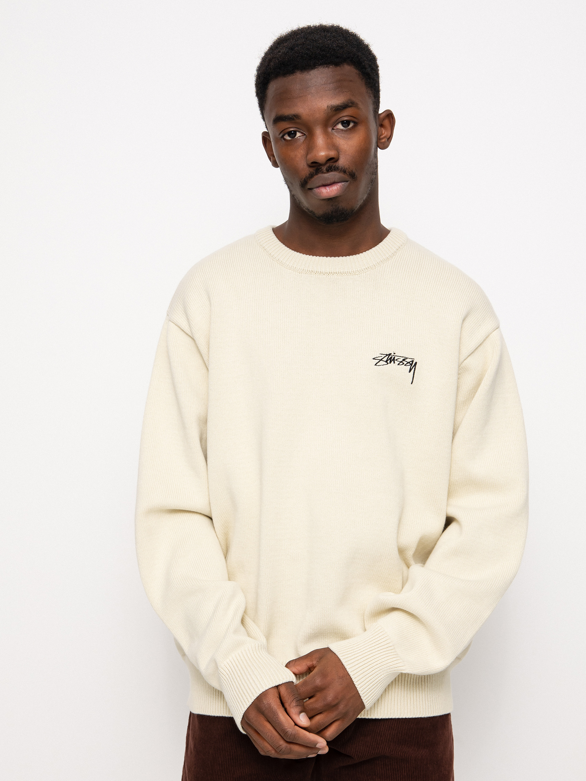 Stussy Care Label Sweater - beige (natural)
