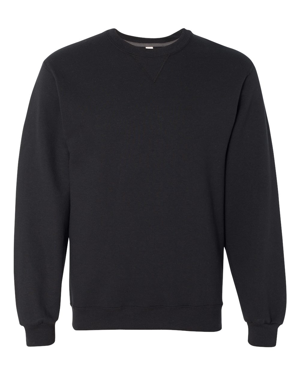 Cozy Unisex Long Sleeve Crewneck Sweatshirt, Size: L, Color: Black