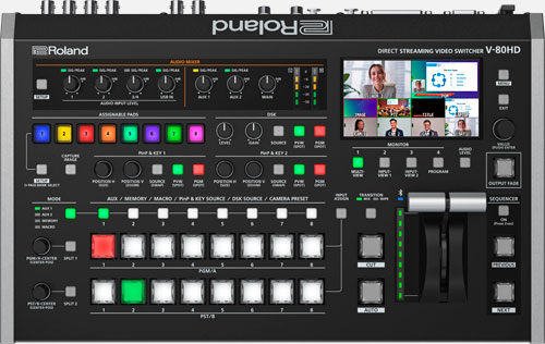 Roland Pro A/V - V-80HD | Direct Streaming Video Switcher