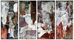 浜辺のかたち」4号テンペラ画