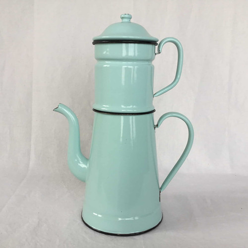 フランス アンティーク ホーロー カフェティエール コーヒーポット