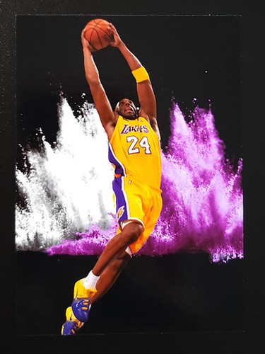 Kobe Bryant Color Explosion Black Custom Card | thecardswap