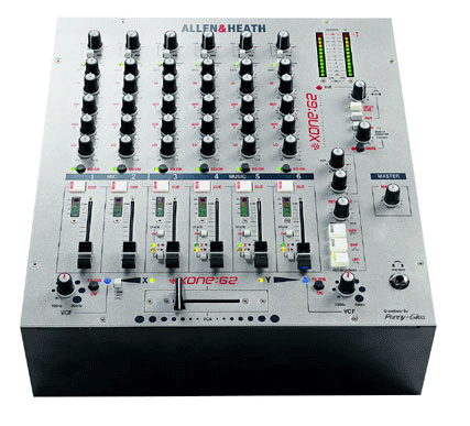 All The Kit' Allen & Heath Xone62 DJ mixer hire.