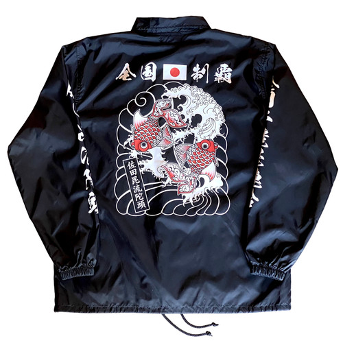 佐田毘流陀頭デメキン Nylon Coach Jacket #Black | CHOPTOP