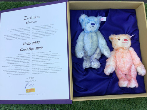 Steiff Hello 2000 Goodbye 1999 | Bearshop1