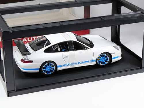 AUTOART - 80472 - PORSCHE 911 (996) GT3 RS 2004 - White w/ Blue