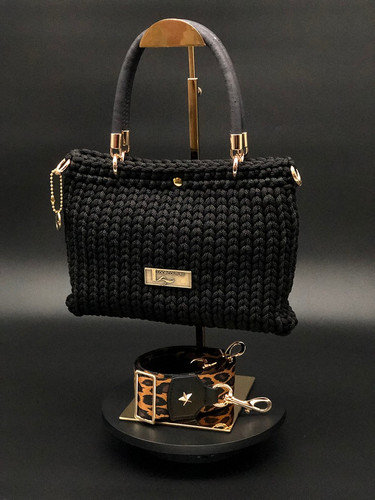 Emma Top Handle -Noir Black | Loop Couture handbag