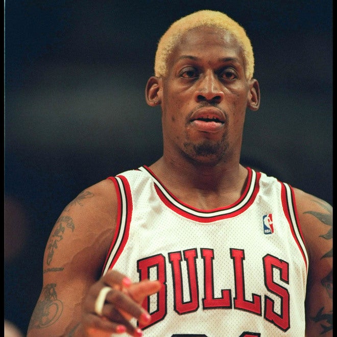 PHOTO】ロッドマン、ジョーダン、アイバーソン、シャック…NBA史に残る