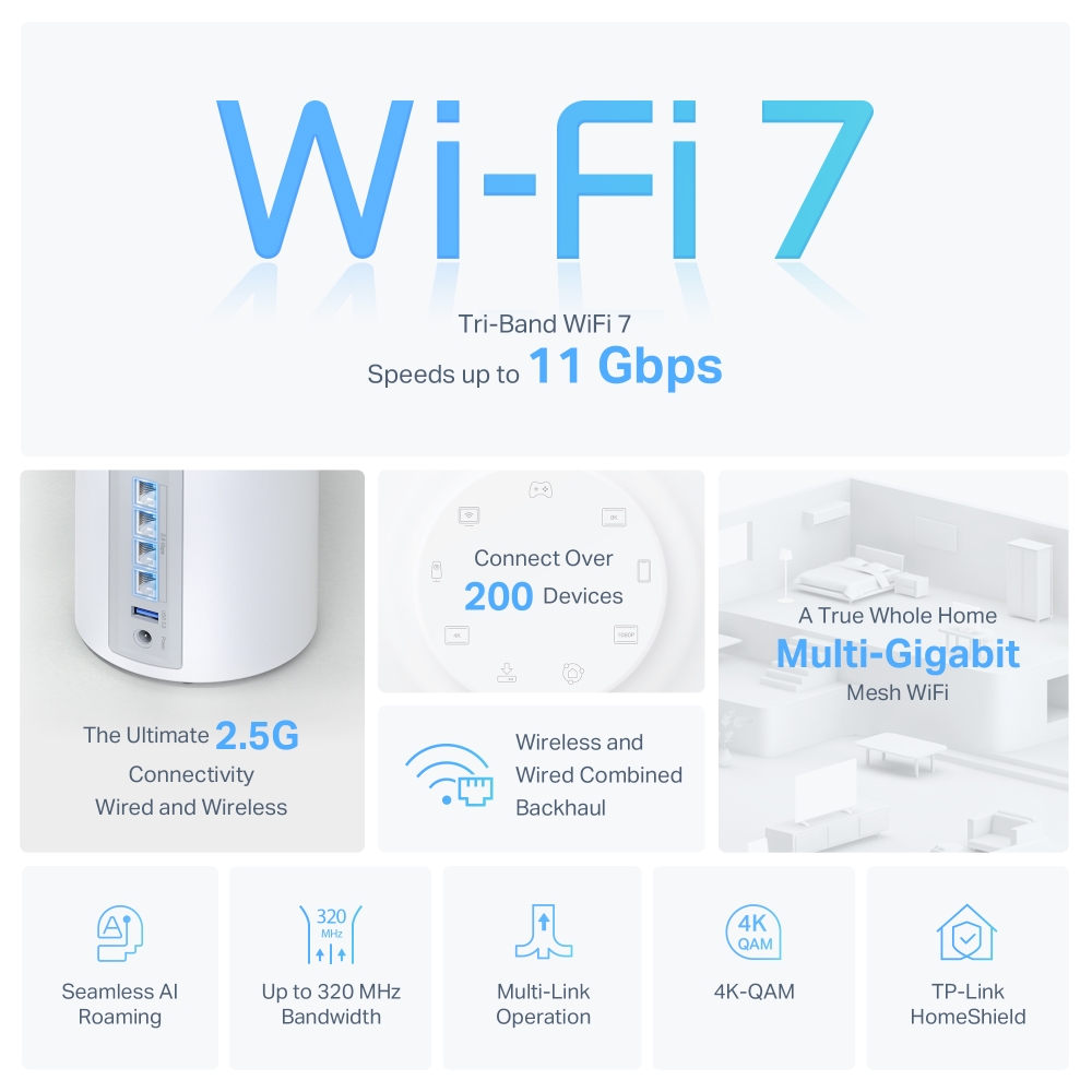 Deco BE65 | BE11000 Whole Home Mesh WiFi 7 System | TP-Link Canada