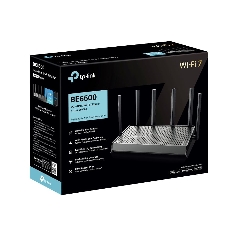 Archer BE6500 | BE6500 Dual-Band Wi-Fi 7 Router | TP-Link