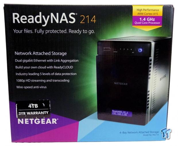 外付けハードディスク・ドライブ NETGEAR ReadyNAS214 (4Bay) 外付け