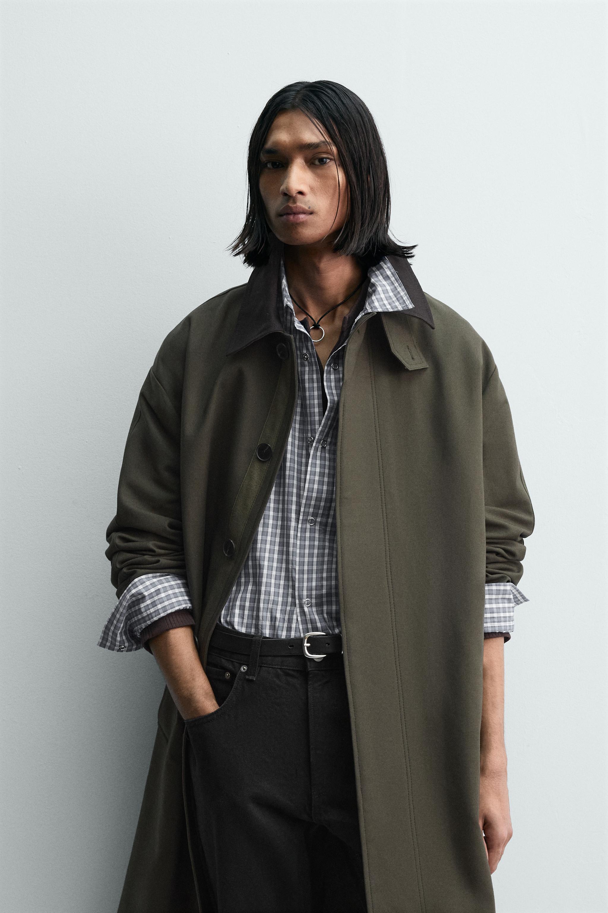 コントラストカラー トレンチコート LIMITED EDITION - ダークグリーン