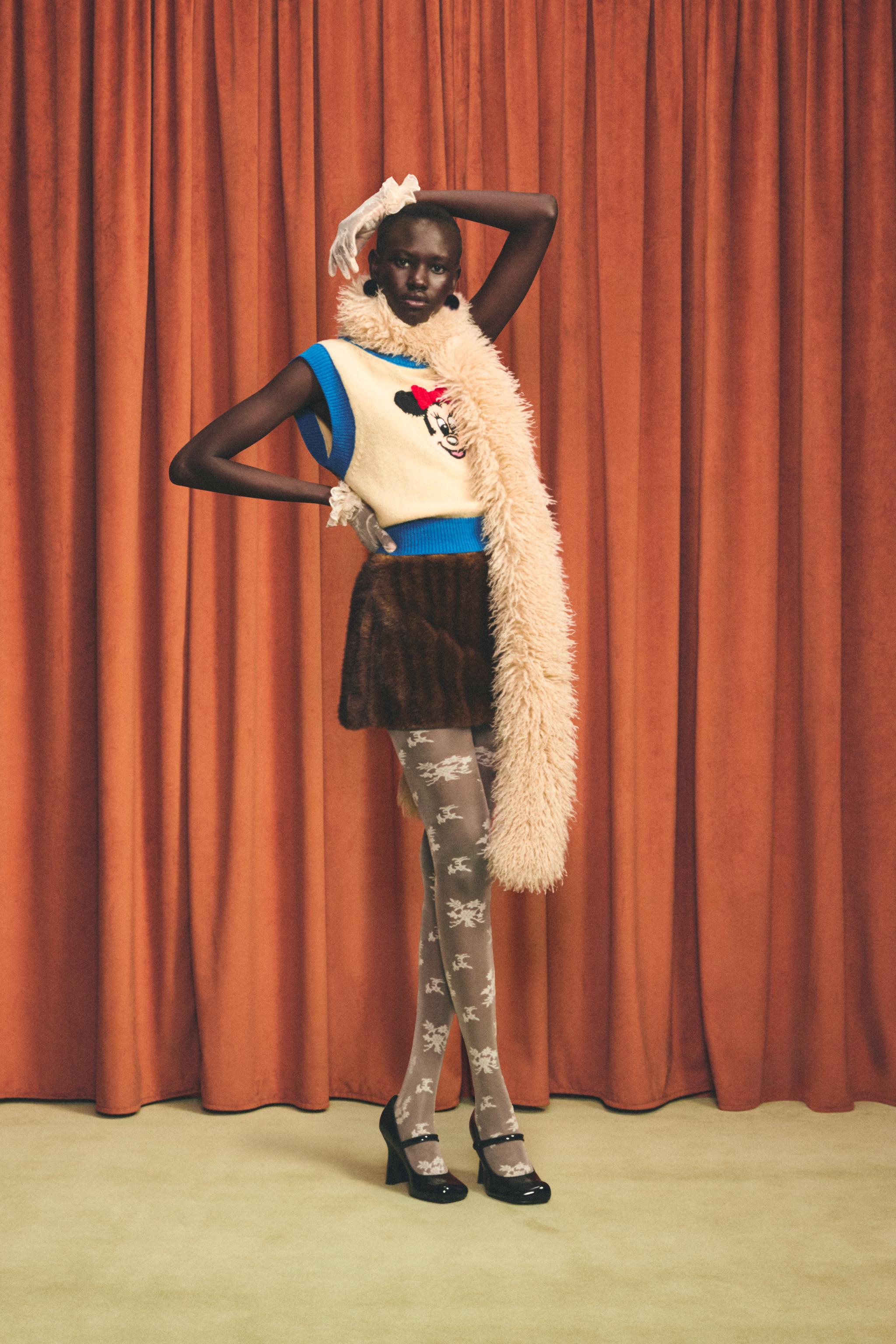 ミニーマウス ニットベスト HARRY LAMBERT FOR ZARA X DISNEY