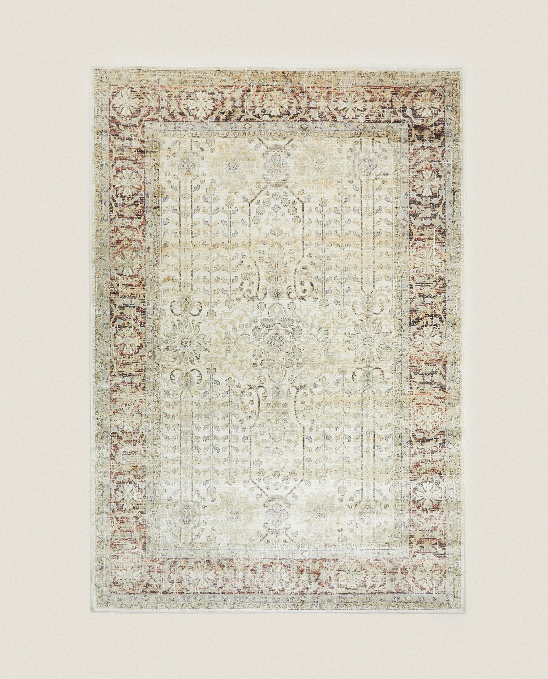 RECTANGULAR VINTAGE-EFFECT RUG | Zara Home United States of America