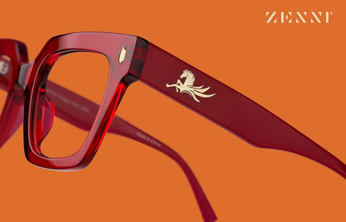 Transparent Red Radiant Stride #4480718 | Zenni Optical