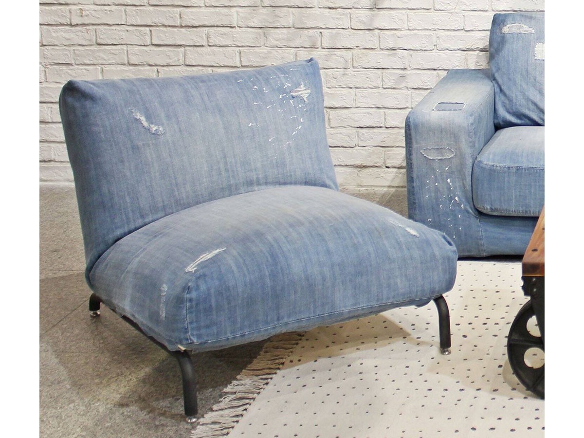 JOURNAL STANDARD FURNITURE RODEZ CHAIR Damage DENIM 1P