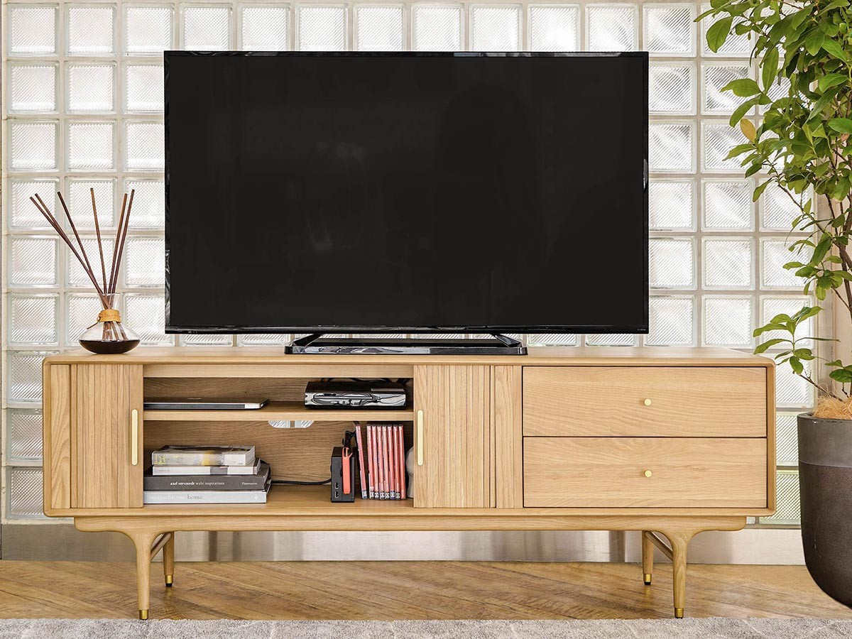 XANDER DESIGNS JULIE TV BOARD 1600 WHITE OAK / サンダーデザイン