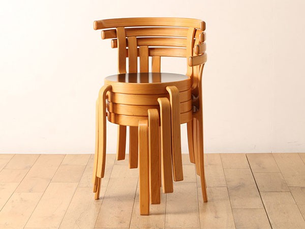 Lloyd's Antiques Real Antique Magnus Olesen Stacking Chair