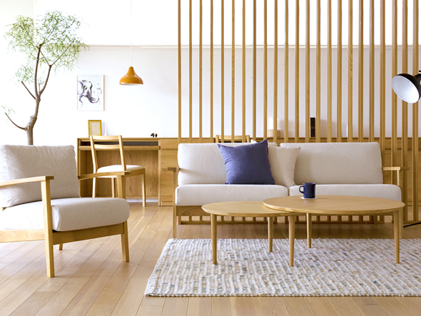 TAKANO MOKKOU CEBU 3P SOFA / 高野木工 セブ 3人掛けソファ（ホワイト