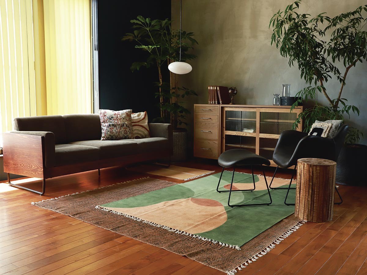 a.depeche MANERE cotton rug soil / アデペシュ マニエール コットン