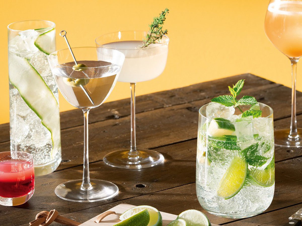 LSA International BOROUGH MARTINI GLASS SET4 / エルエスエー