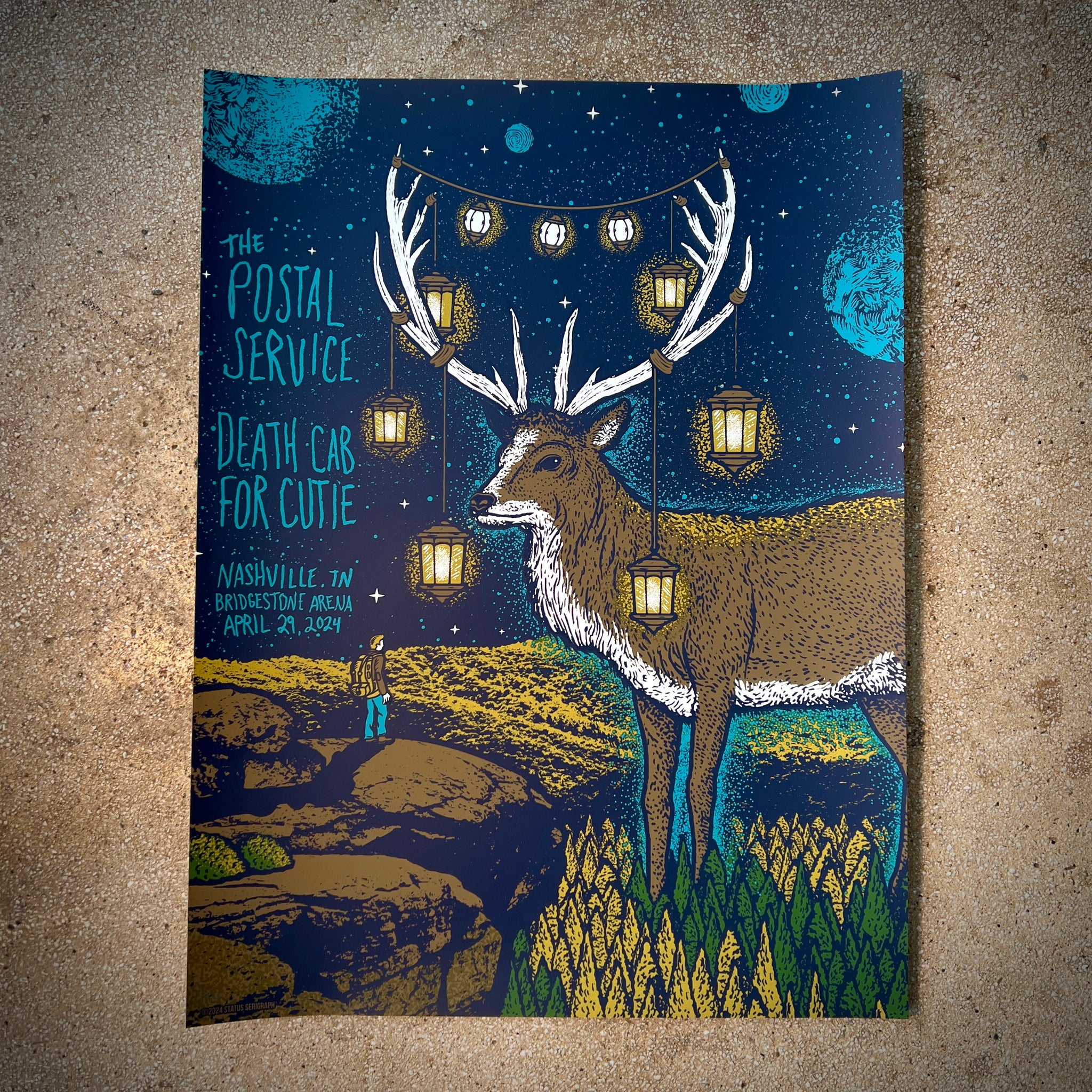 Postal Service & Death Cab For Cutie - Nashville TN - Status Serigraph