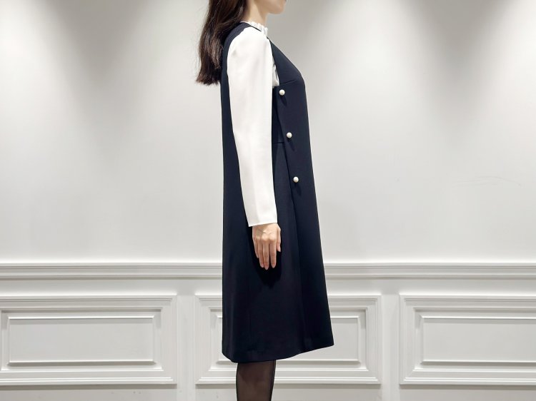 新作入荷情報〈サイドパールジョーゼットジャンパースカート〉 | m-i-d