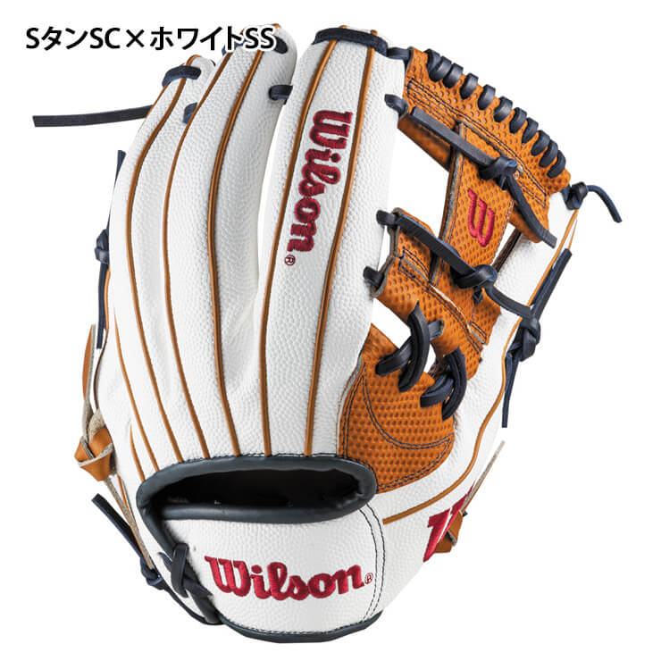 Wilson 軟式グローブ M型 レッド/イエロー/ブルー 87型 未使用 Wilson