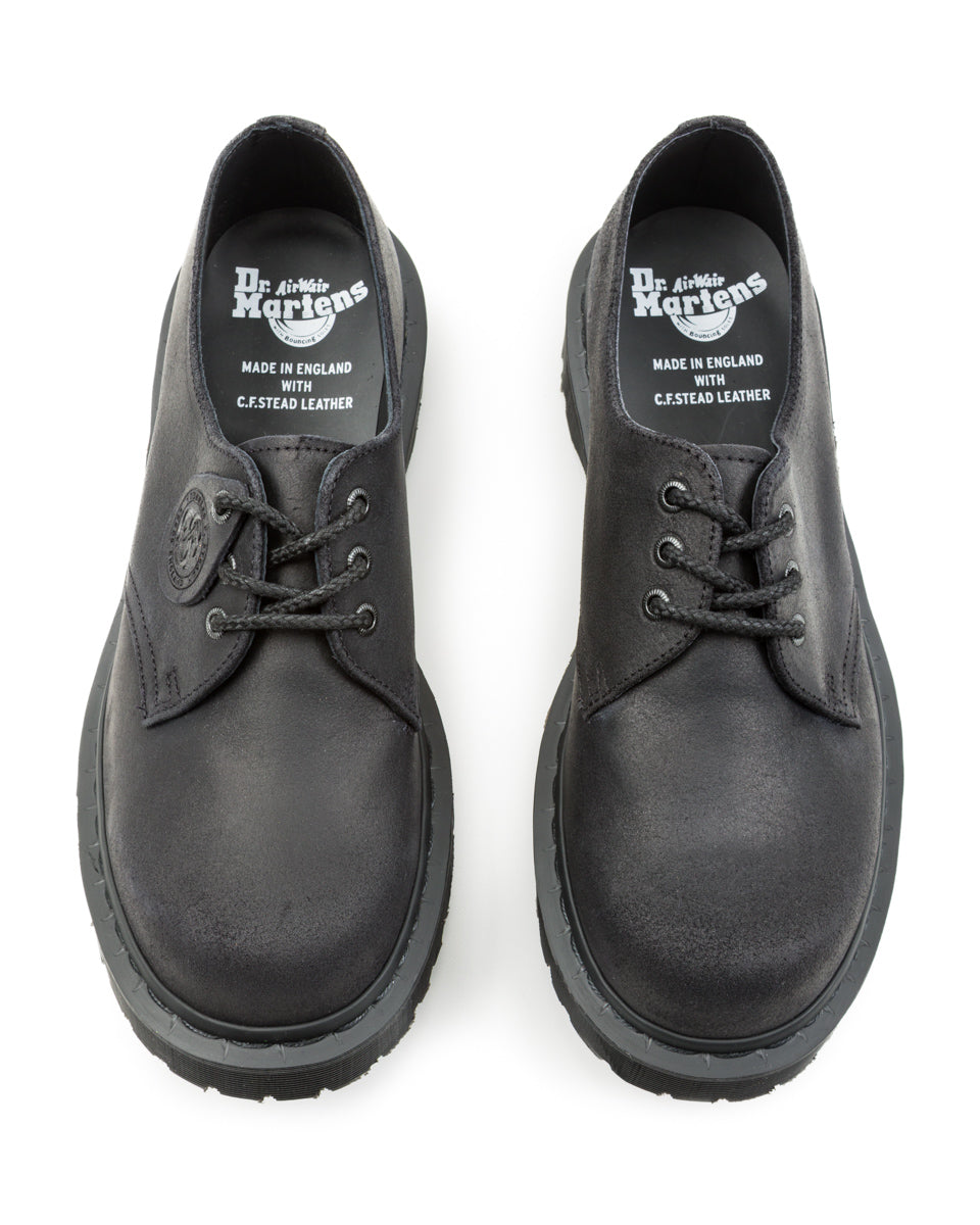 1461 Made in England Oxford Shoes - Black Waxy Commander