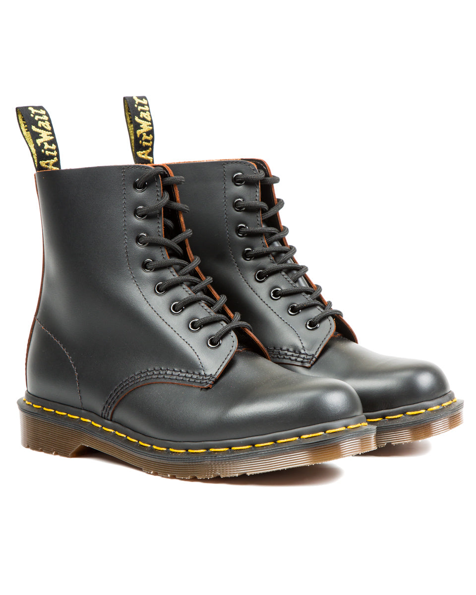Dr. Martens 1460 Vintage Made in England Lace Up Boots - Black