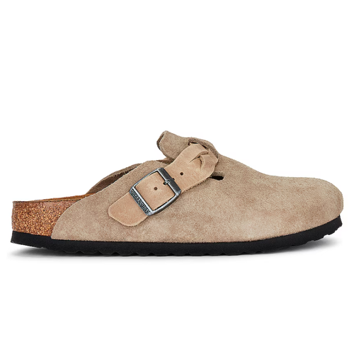 Women's Birkenstock Boston Braided – Taupe - Stan's Shoes