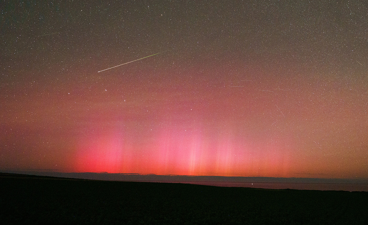 北海道で観測された低緯度オーロラ（2024年8月12日）