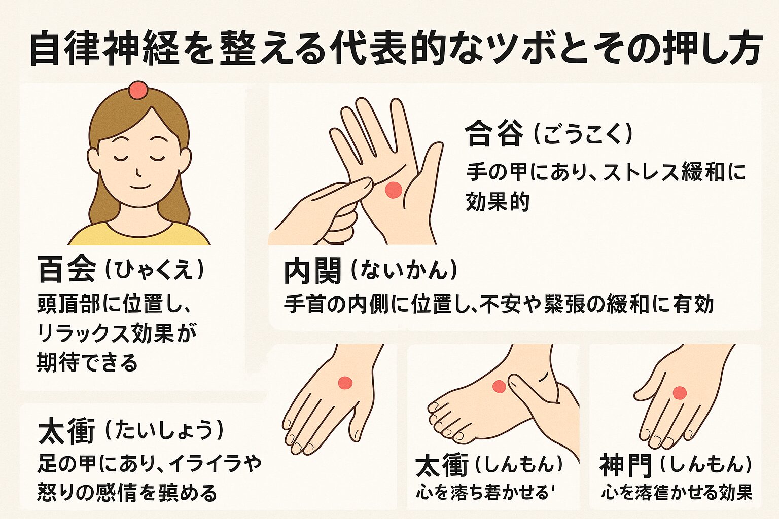 自律神経 鍼灸 ツボ：専門家が教える効果的なツボと鍼灸の活用法